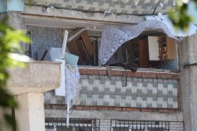 The recreation center in Serhiyivka was destroyed after a missile attack by the Russian occupiers