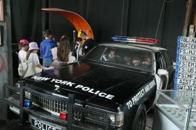 Children in the museum "Retro Garage"