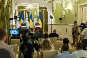 Volodymyr Zelenskyi and Thomas Bach made statements to the mass media