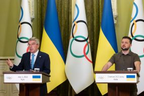 Volodymyr Zelenskyi and Thomas Bach made statements to the mass media