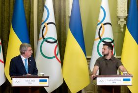 Volodymyr Zelenskyi and Thomas Bach made statements to the mass media