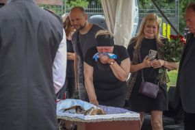 Farewell to the coach of FC "Athletic" Oleksandr Shyshkov, who died in Sergiyivka from a Russian missile strike