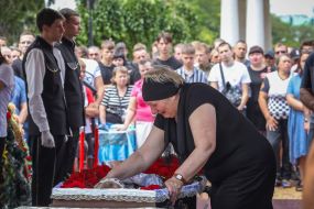 Farewell to the coach of FC "Athletic" Oleksandr Shyshkov, who died in Sergiyivka from a Russian missile strike