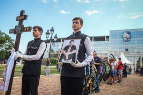 Farewell to the coach of FC "Athletic" Oleksandr Shyshkov, who died in Sergiyivka from a Russian missile strike