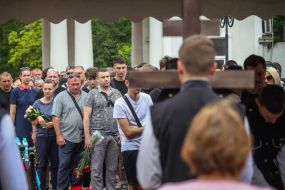 Farewell to the coach of FC "Athletic" Oleksandr Shyshkov, who died in Sergiyivka from a Russian missile strike