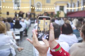 Spectators at the concert