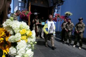 Прощання з військовослужбовцем Карімом Гуламовим в Києві