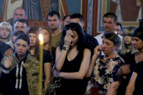 Прощання з військовослужбовцем Карімом Гуламовим в Києві