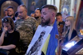 Прощання з військовослужбовцем Карімом Гуламовим в Києві