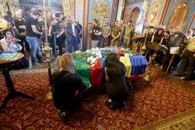 Прощання з військовослужбовцем Карімом Гуламовим в Києві