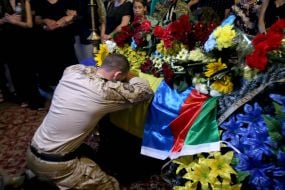 Прощання з військовослужбовцем Карімом Гуламовим в Києві