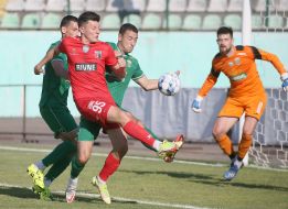 Game moment of a friendly match