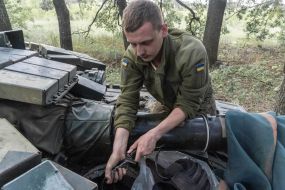 Tanker of one of the brigades of the Armed Forces of Ukraine