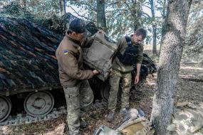 Tankers of one of the brigades of the Armed Forces of Ukraine