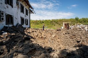 Consequences of rocket fire in Kharkiv