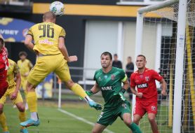 Friendly match between FC "Rukh" (Lviv) and FC "Veres" (Rivne)in Vinnyky city
