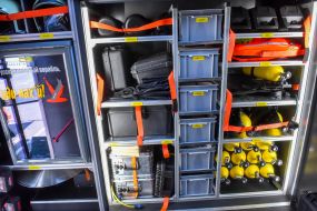 Rescuers practiced emergency response measures in the event of a radiation accident at the Zaporizhzhia NPP