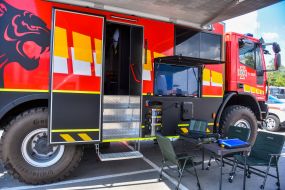 Rescuers practiced emergency response measures in the event of a radiation accident at the Zaporizhzhia NPP