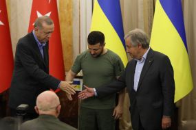 Реджеп Тайип Эрдоган, Владимир Зеленский, Антониу Гутерреш