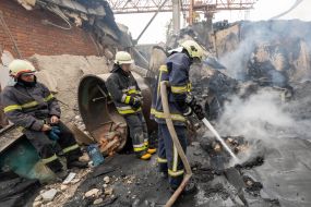 Rocket attack on one of the enterprises of Kharkov