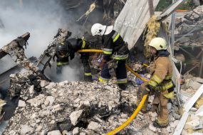 Rocket attack on one of the enterprises of Kharkov