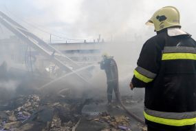 Rocket attack on one of the enterprises of Kharkov