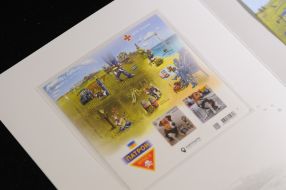 Special redemption of the new postage stamp "Pes Patron" in Lviv