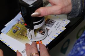 Special redemption of the new postage stamp "Pes Patron" in Lviv