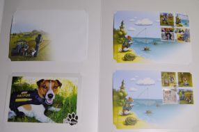 Special redemption of the new postage stamp "Pes Patron" in Lviv