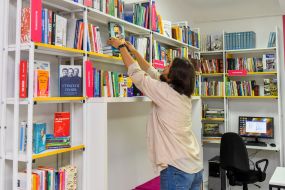 Открытие обновленного читального зала в первой инклюзивной библиотеке в Запорожье