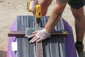 Burial of unidentified bodies of people who died and died during the occupation at the city cemetery in Bucha