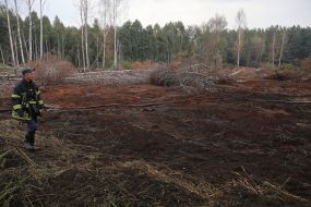 Eliminating the fire on the peatland