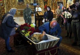 Farewell ceremony for Ukrainian defender Vyacheslav Nalyvaiko