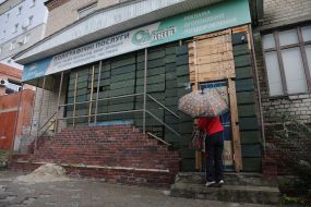 A printing house in the city of Balaklia, where the Russian occupiers were