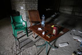 The basement where the detained Ukrainians were located during the occupation of Kozacha Lopan village  (Kharkiv region)