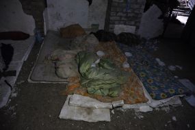 The basement where the detained Ukrainians were located during the occupation of Kozacha Lopan village  (Kharkiv region)