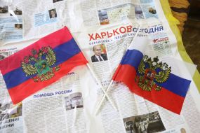 The newspaper and the symbolism of the Russian occupiers