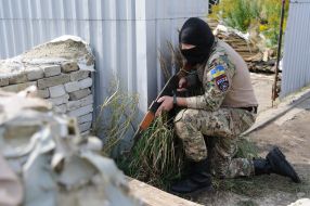 Military training for civilians in the Lviv region