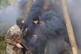Military training for civilians in the Lviv region