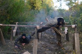 Military training for civilians in the Lviv region