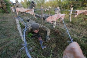 Military training for civilians in the Lviv region