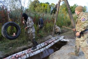 Military training for civilians in the Lviv region