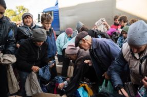 Humanitarian aid in Izyum city