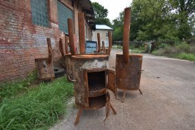 Production of potbelly stoves for heating shelters in Lviv