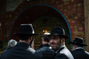 Participants of the ceremony honoring the memory of the victims of the Babyny Yar tragedy