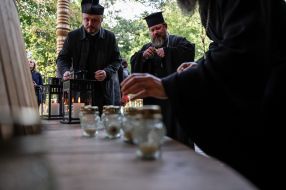 Participants of the ceremony honoring the memory of the victims of the Babyny Yar tragedy
