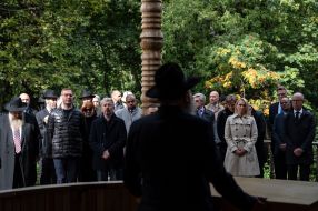 Participants of the ceremony honoring the memory of the victims of the Babyny Yar tragedy