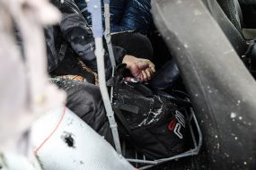 Труп людини в автомобілі в розбитій колоні машин з цивільними в Запоріжжі