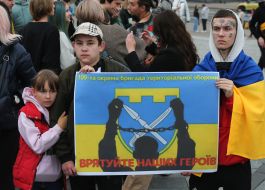 The action calling for the release of Ukrainian soldiers from captivity