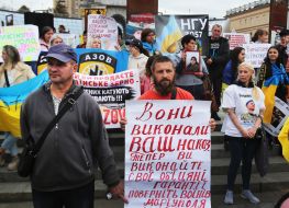The action calling for the release of Ukrainian soldiers from captivity